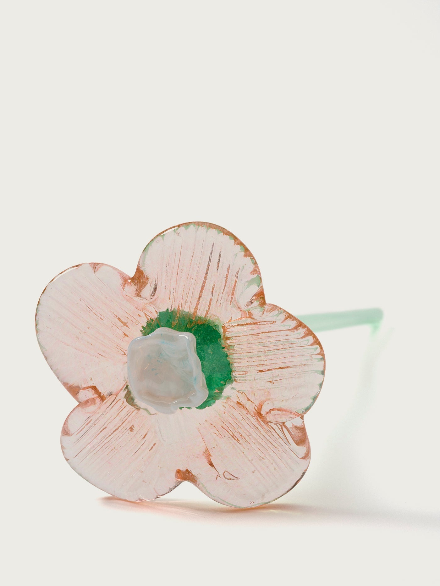 Mouthblown Crystal Flower Cream