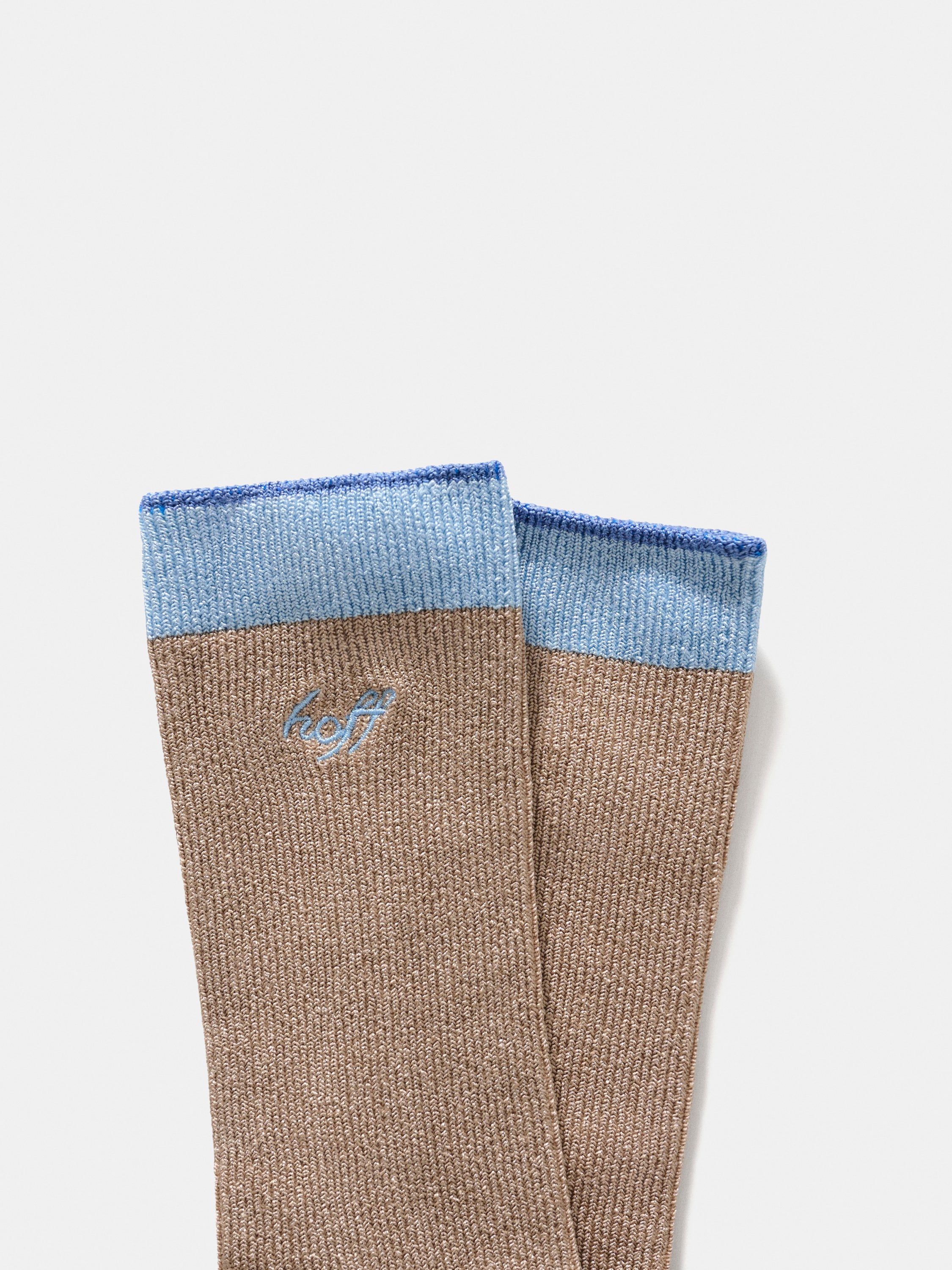CAMEL-LIGHT BLUE SOCK