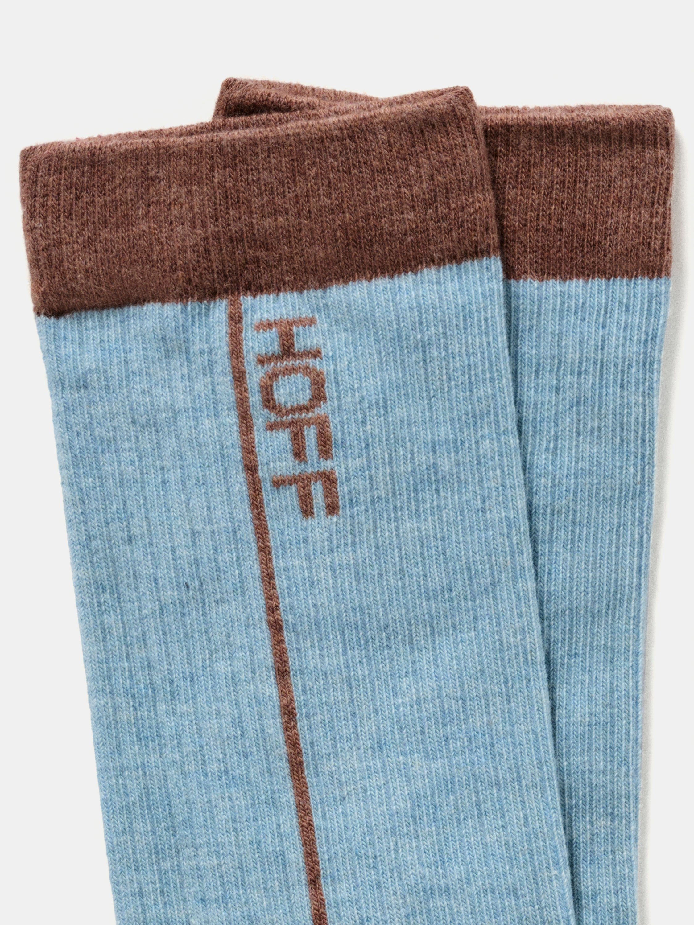 CALCETÍN CON DETALLE RAYA AZUL