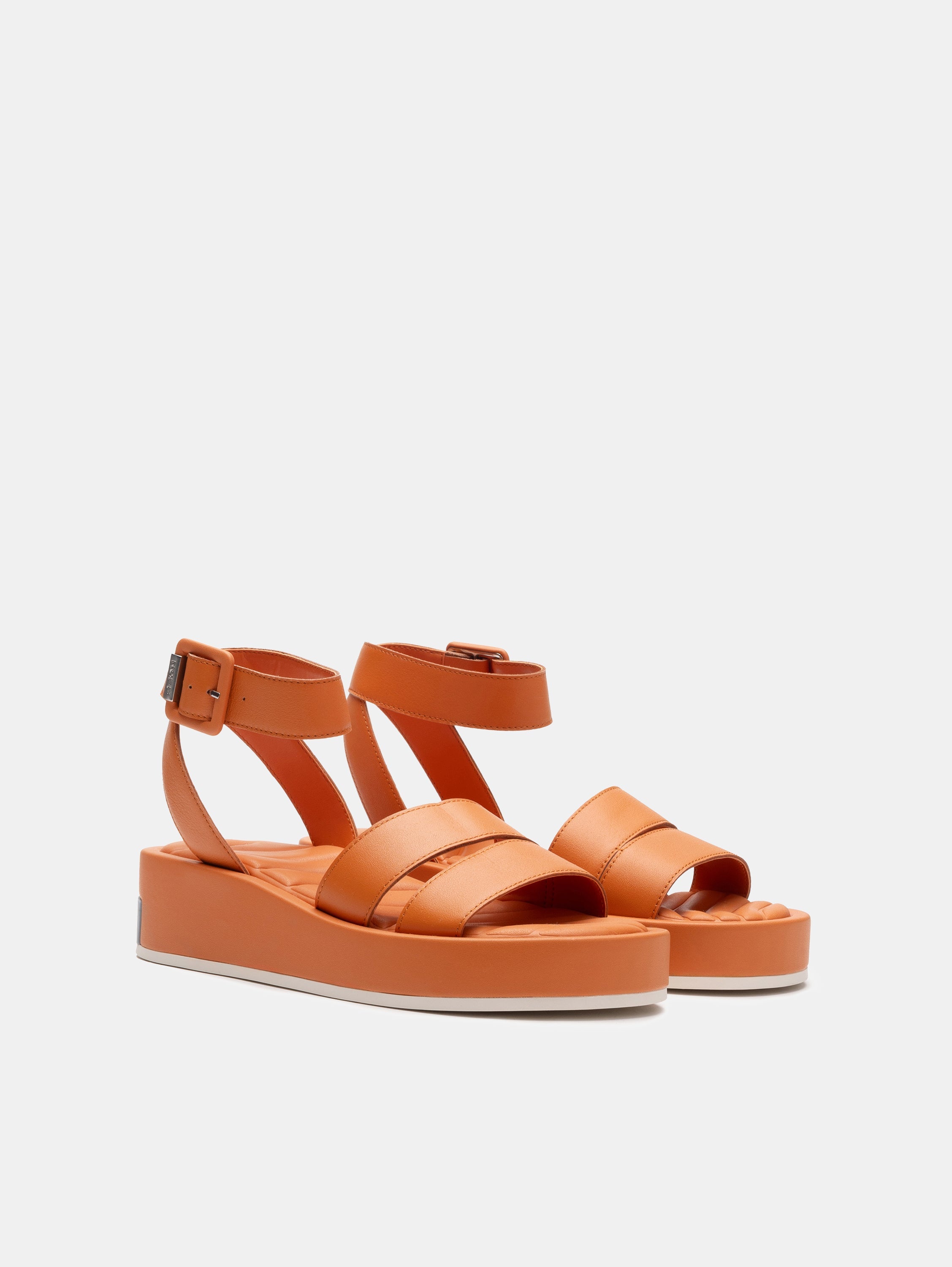 SANDALIA TIRAS TOWN NARANJA