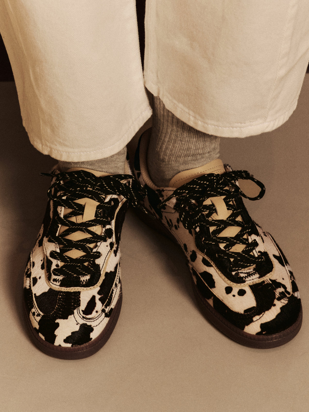 Park Cow Print Black