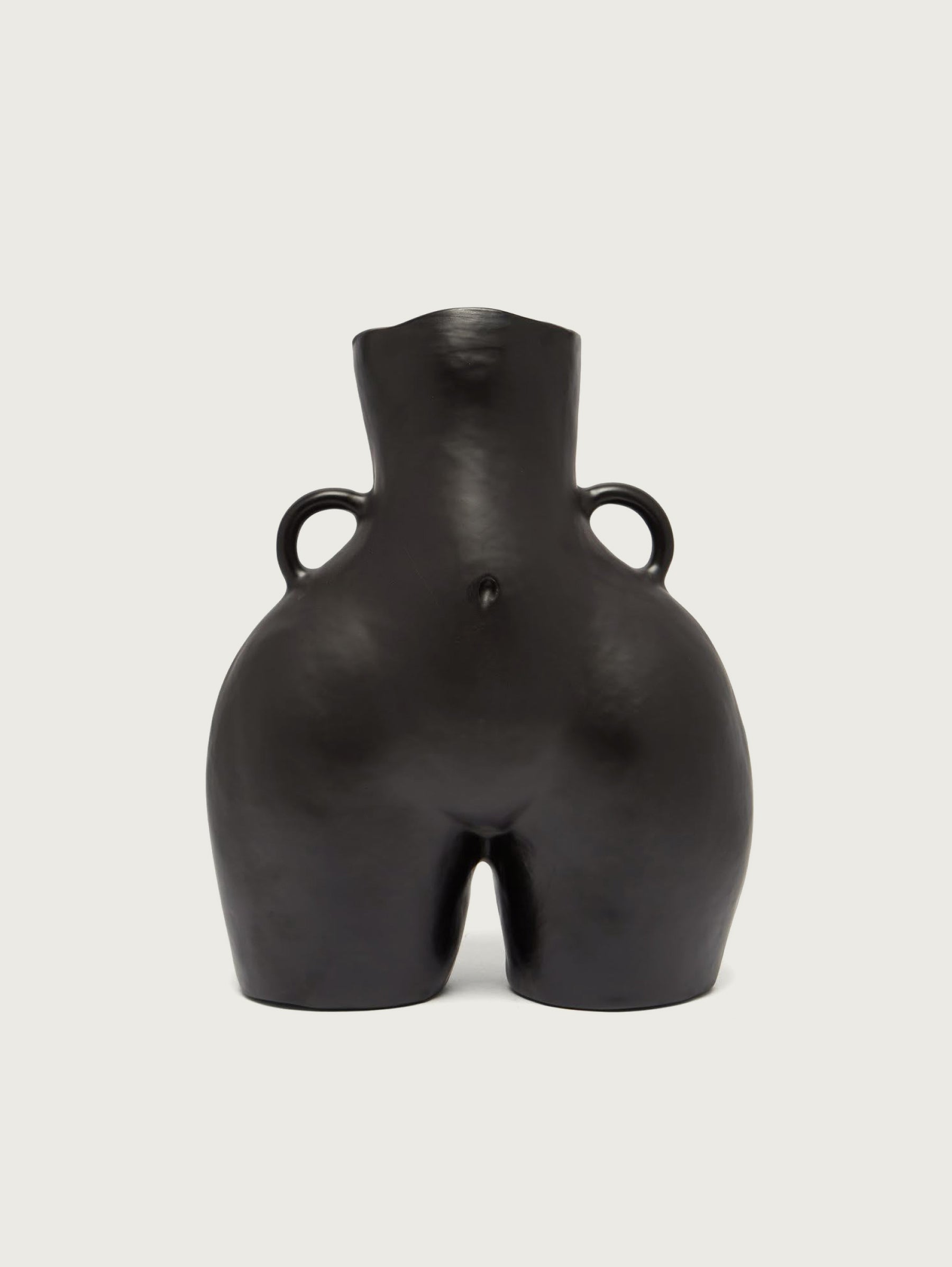 LOVE HANDLES VASE BLACK