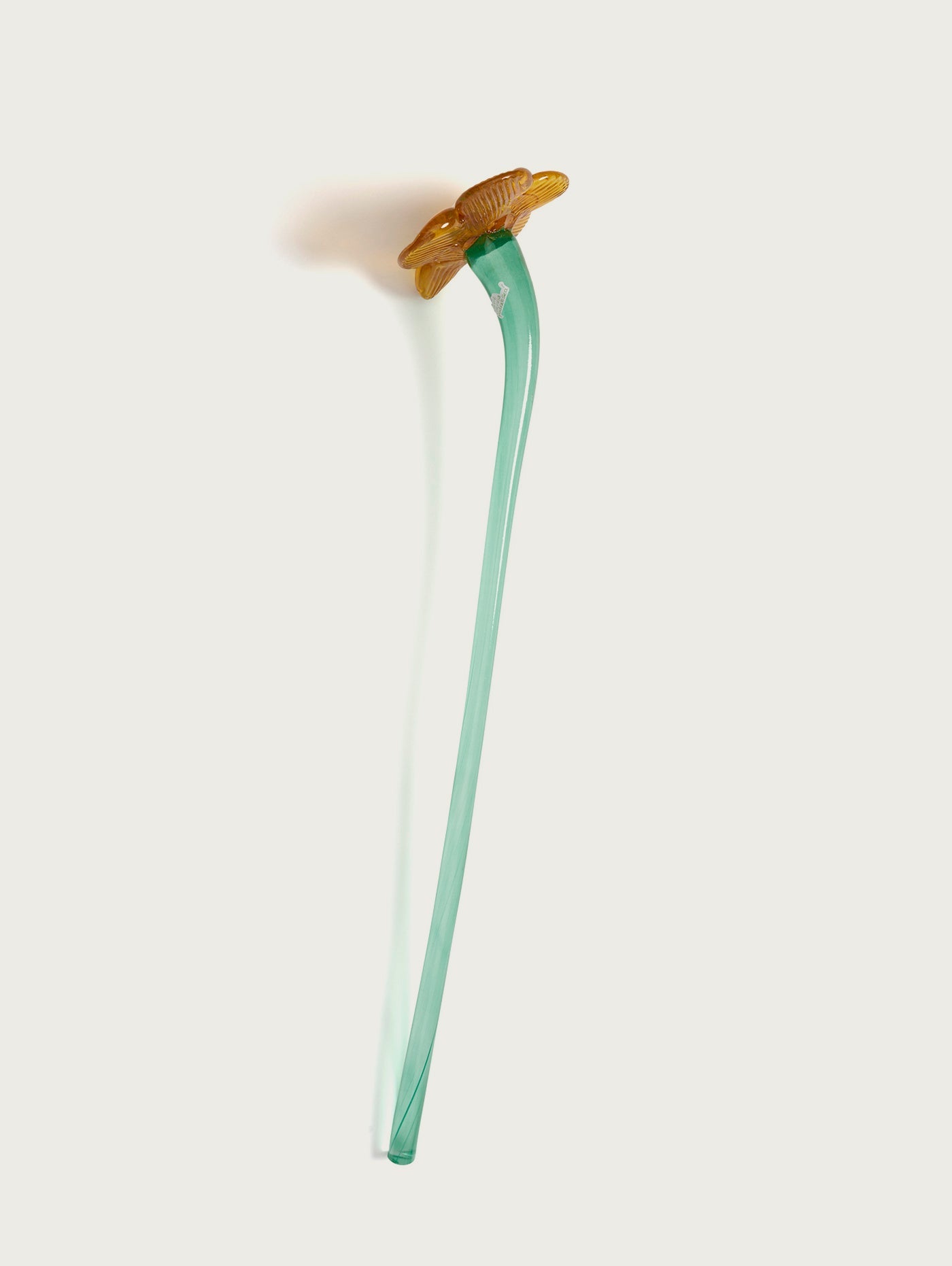Mouthblown Crystal Flower Mustard