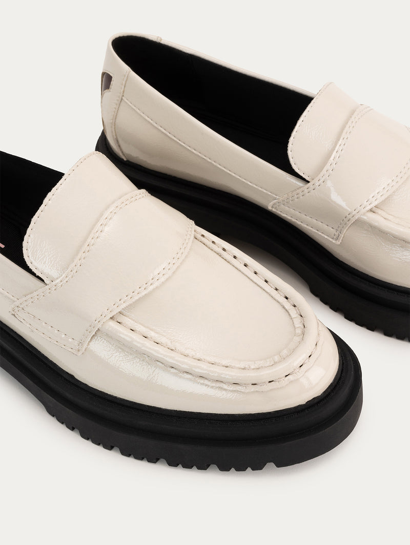 OFF WHITE SCHOOL LOAFERS 
