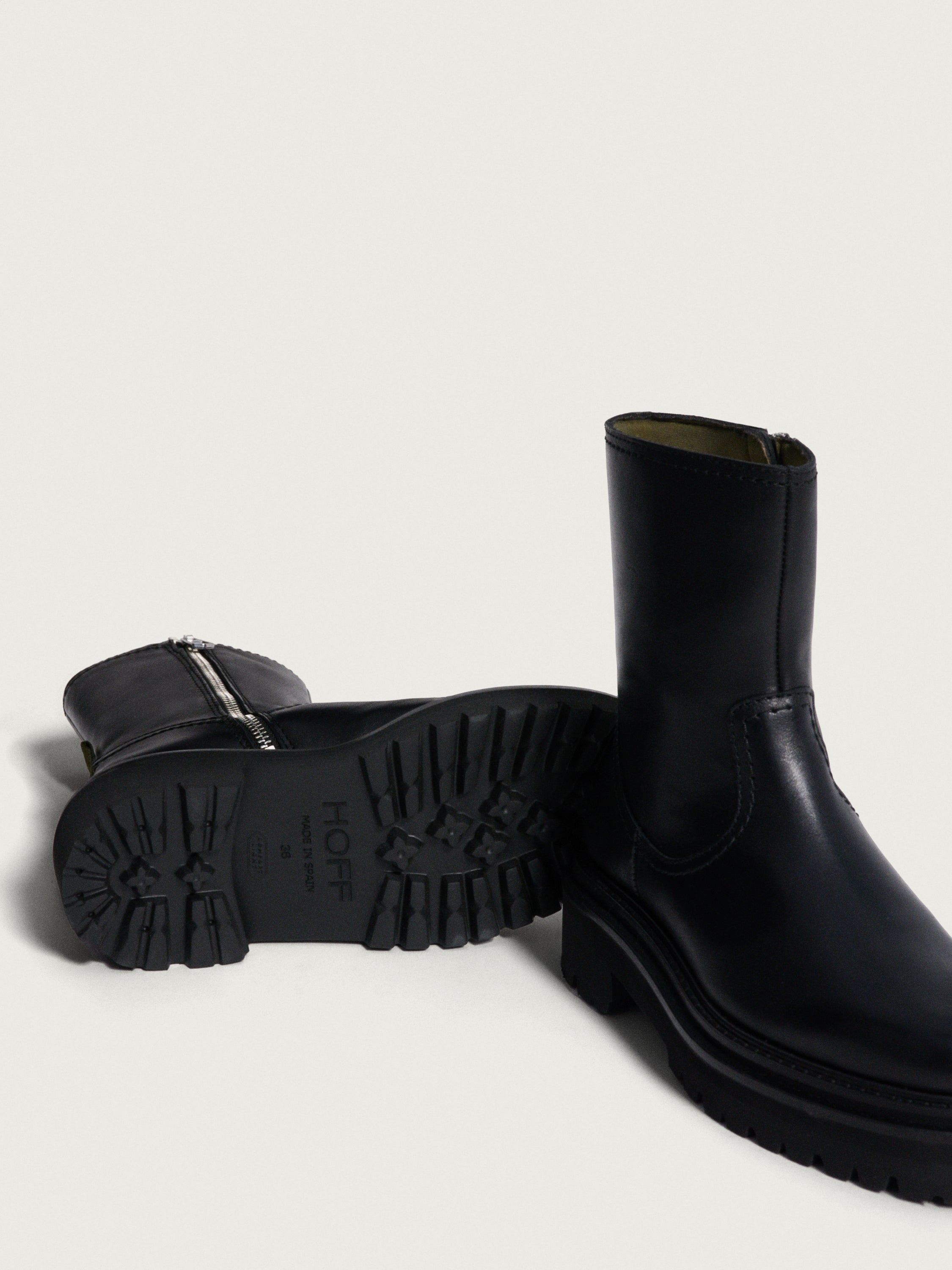 OFFICE BLACK LEATHER BOOT