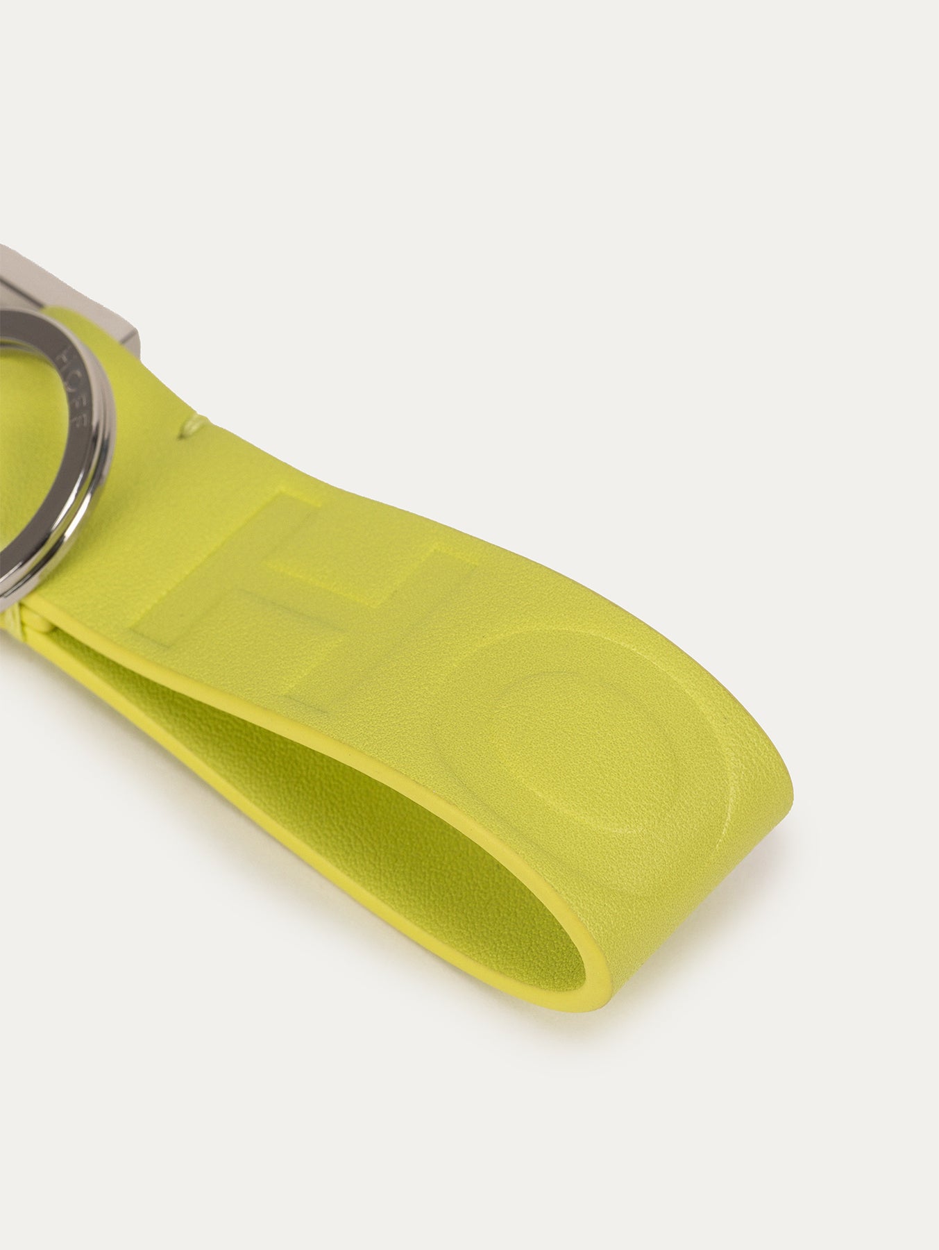 LIME EMBOSSED LOGO KEY HOLDER 