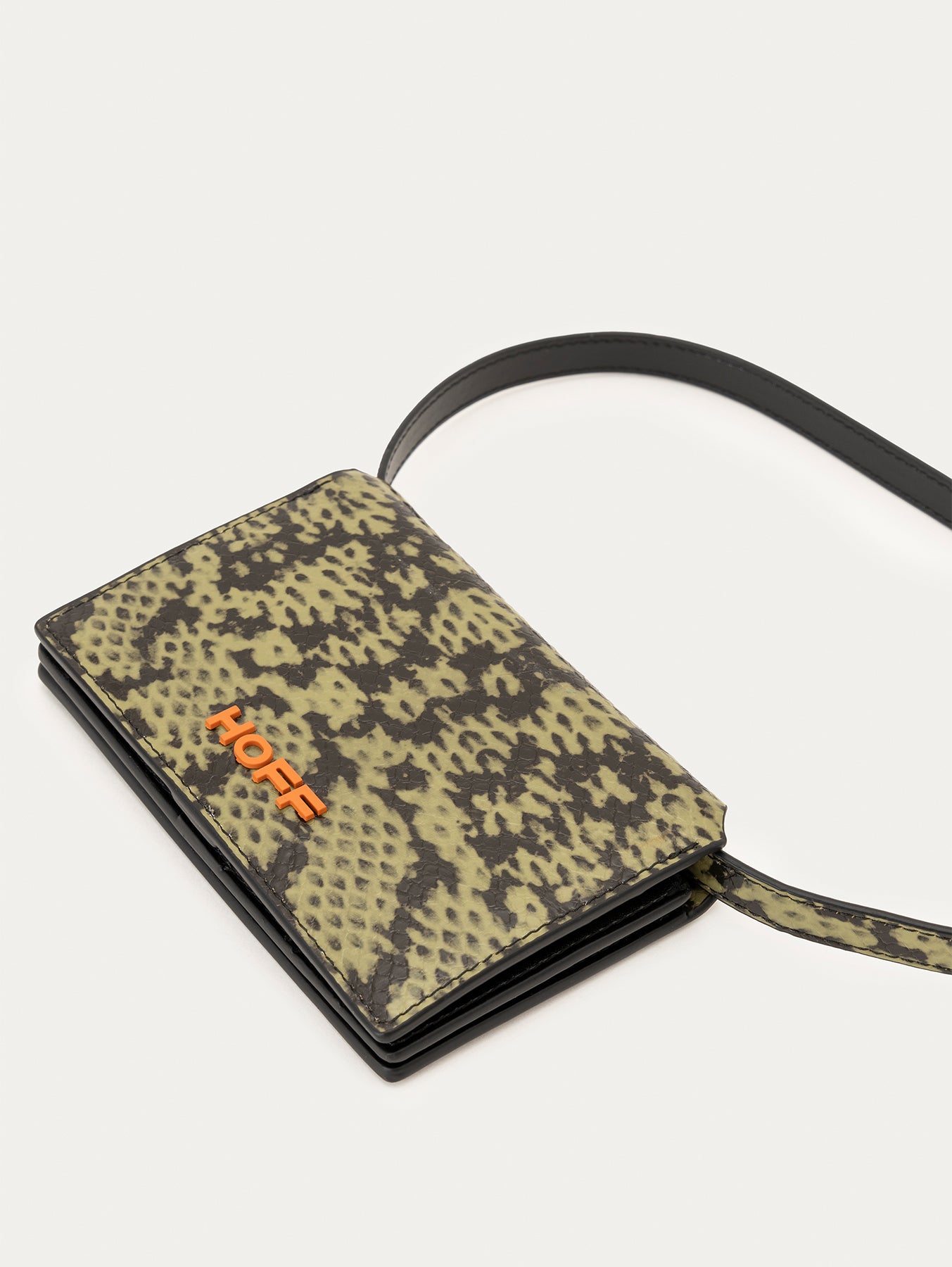 ANIMAL PRINT GREEN WALLET WITH STRAP 