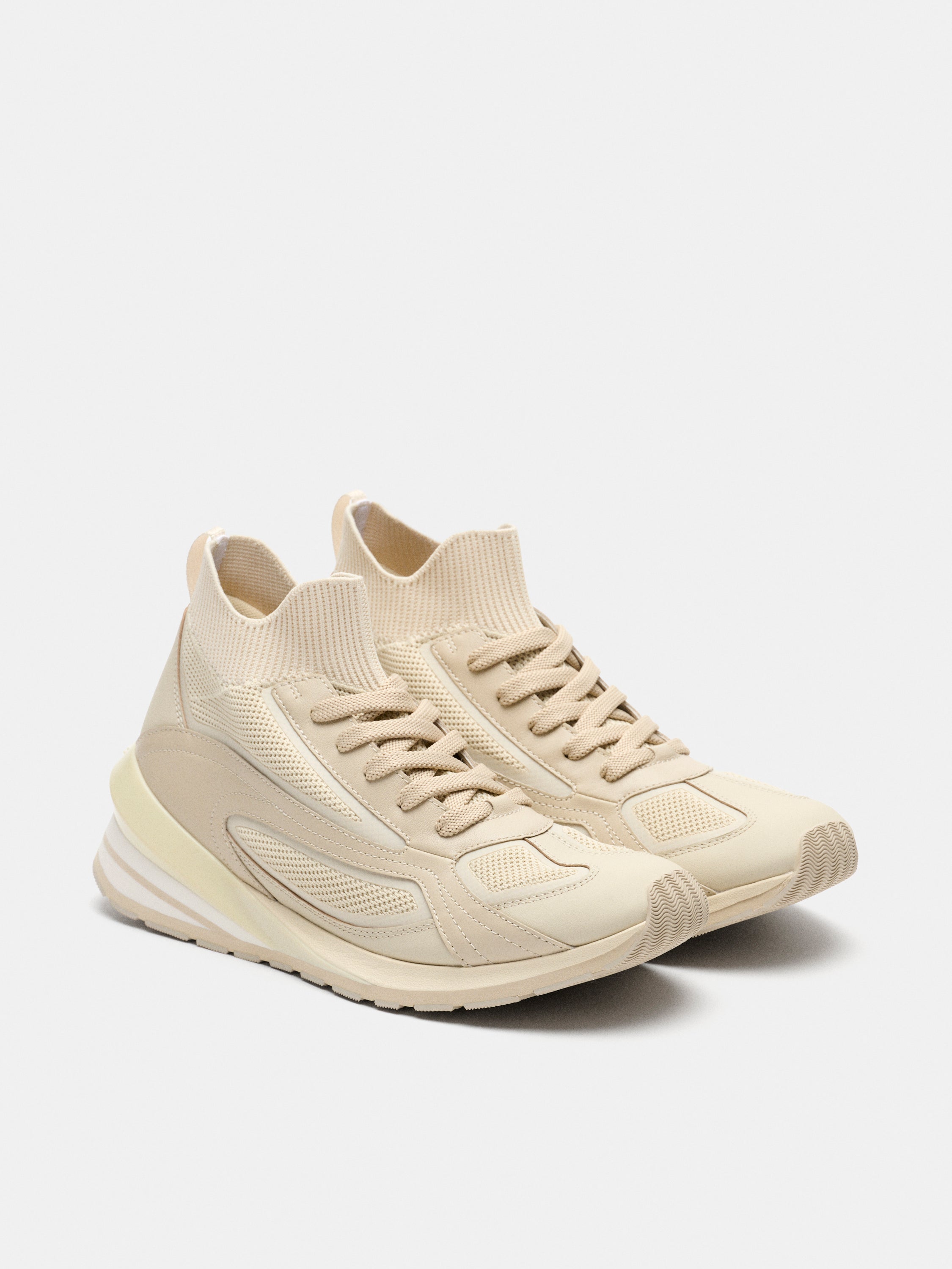 SEVEN FLYKNIT RUNNER BEIGE