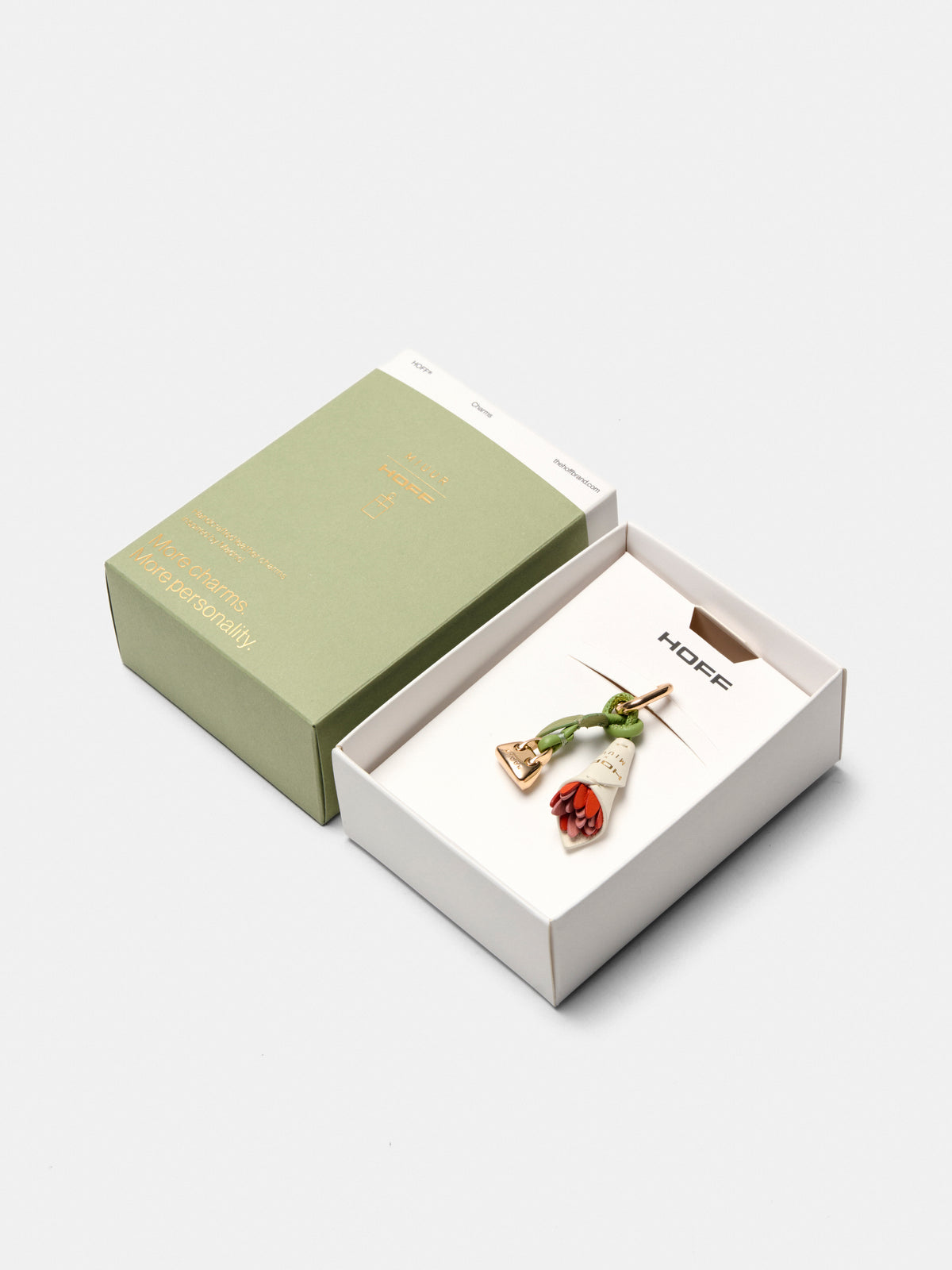 Flower Bouquet Leather Charm