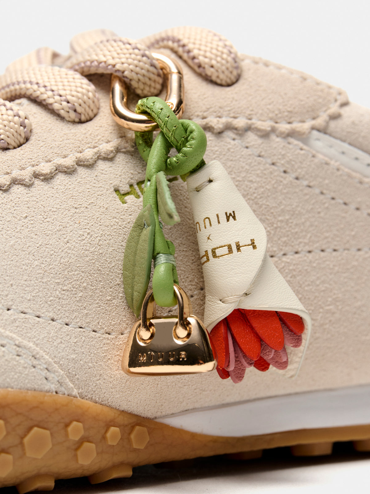 Flower Bouquet Leather Charm