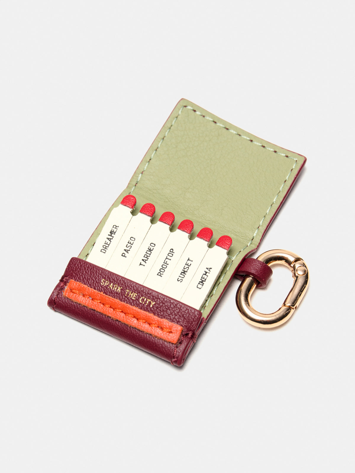 Strike a Match Leather Charm
