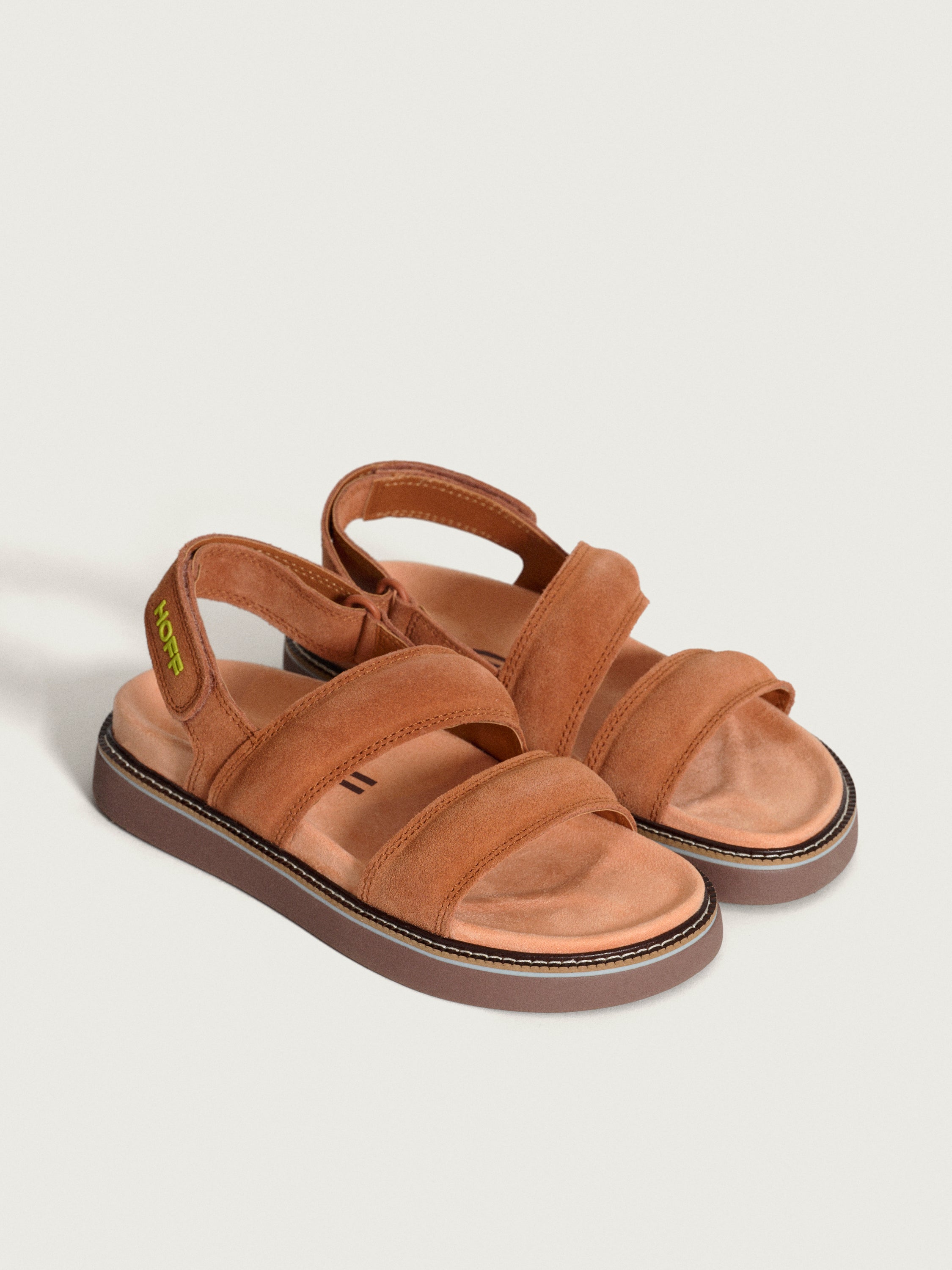 SANDALE CUIR ROAD TERRACOTA