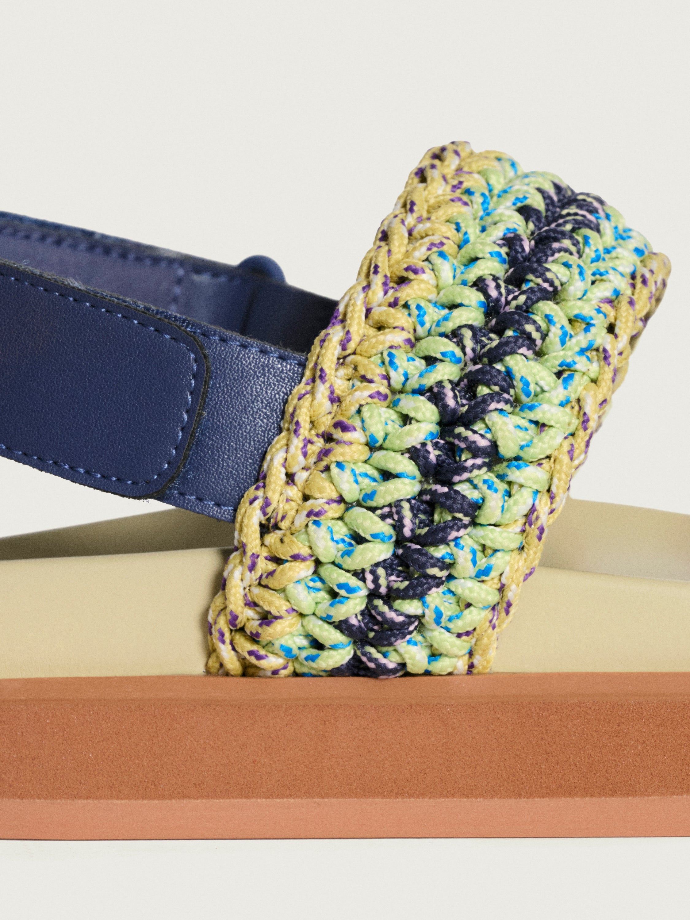 SANDALE GALDANA MULTICOLORE VERT