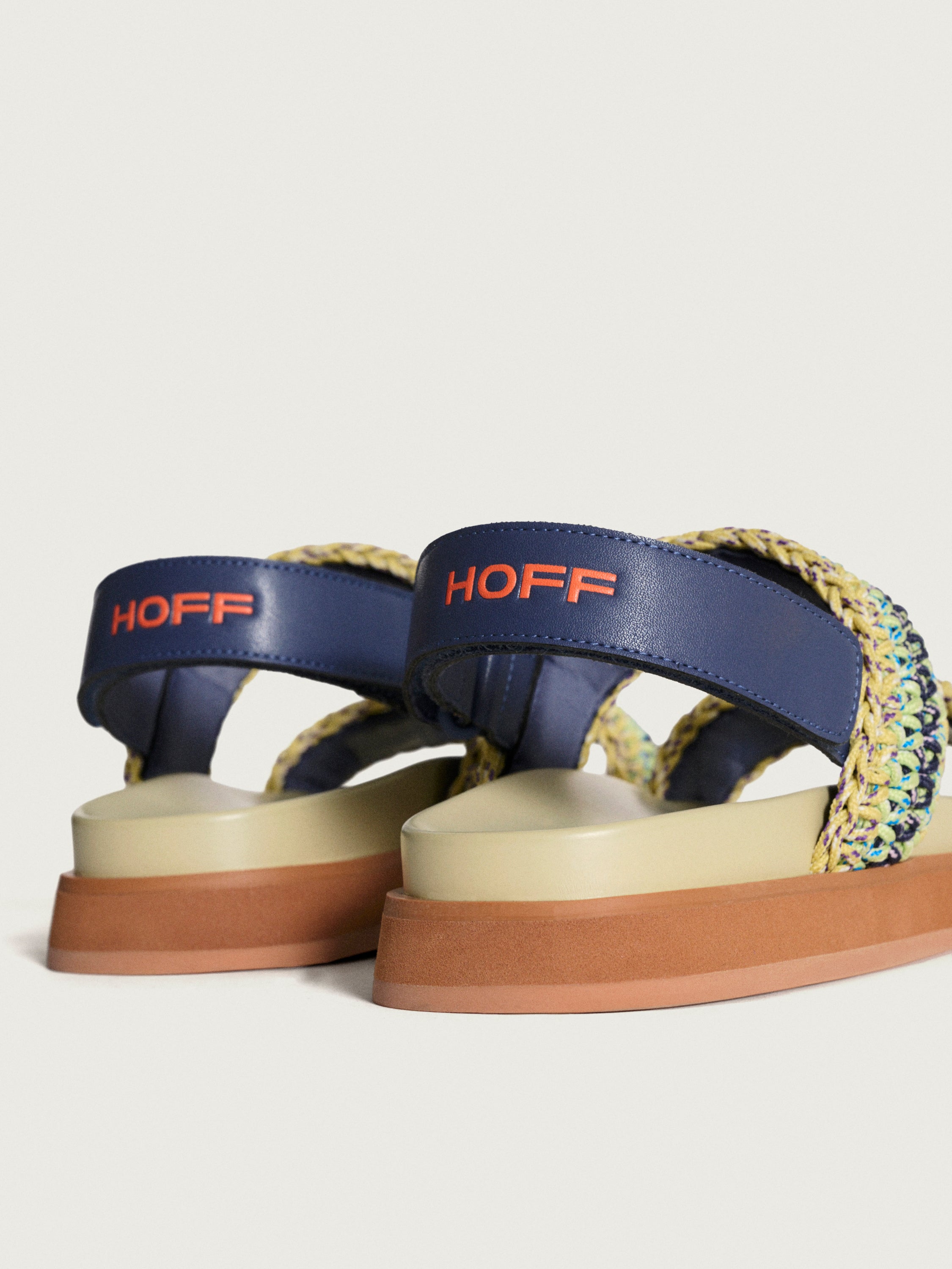 SANDALE GALDANA MULTICOLORE VERT