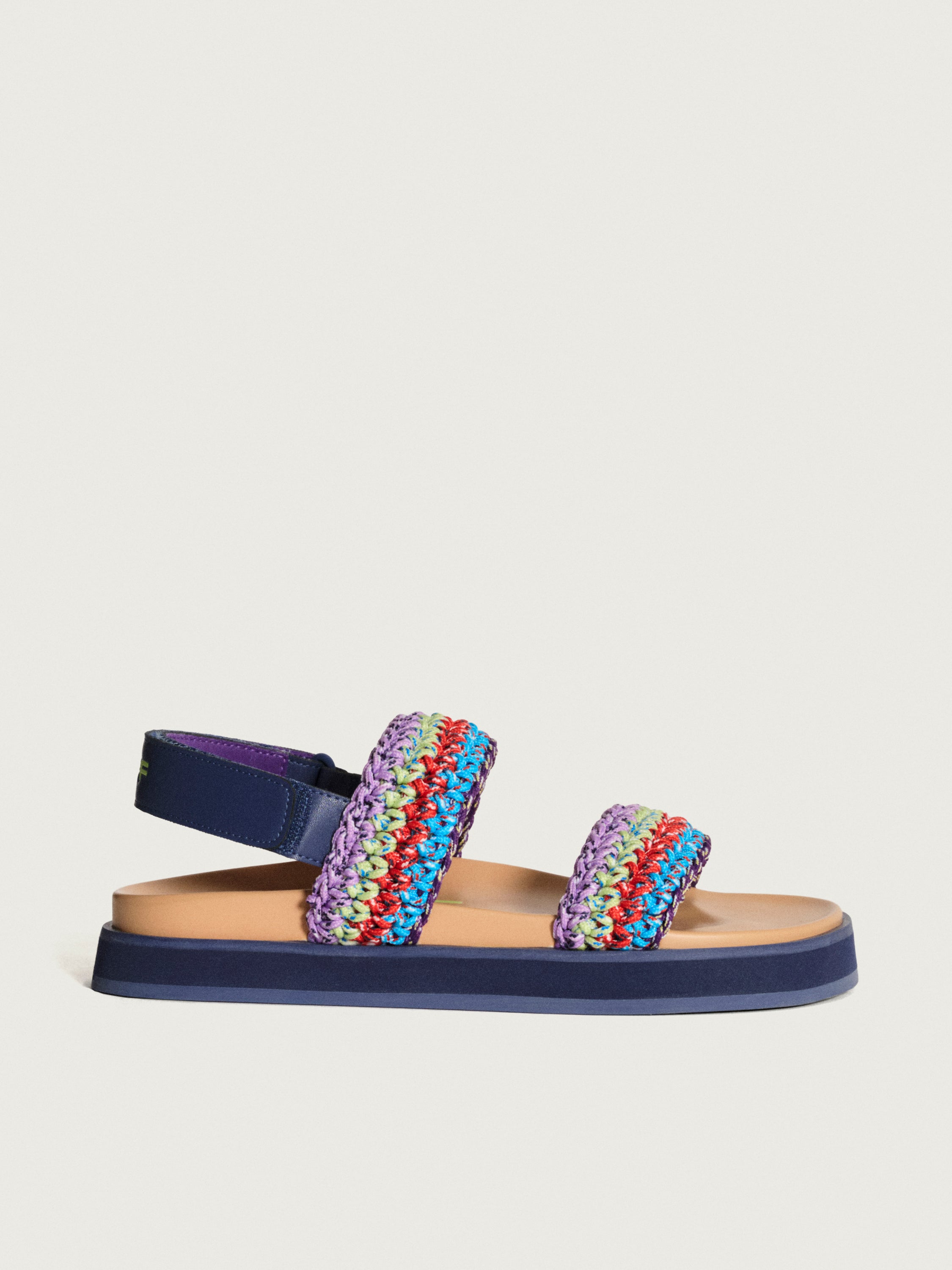 SANDALE GALDANA MULTICOLORE VERT