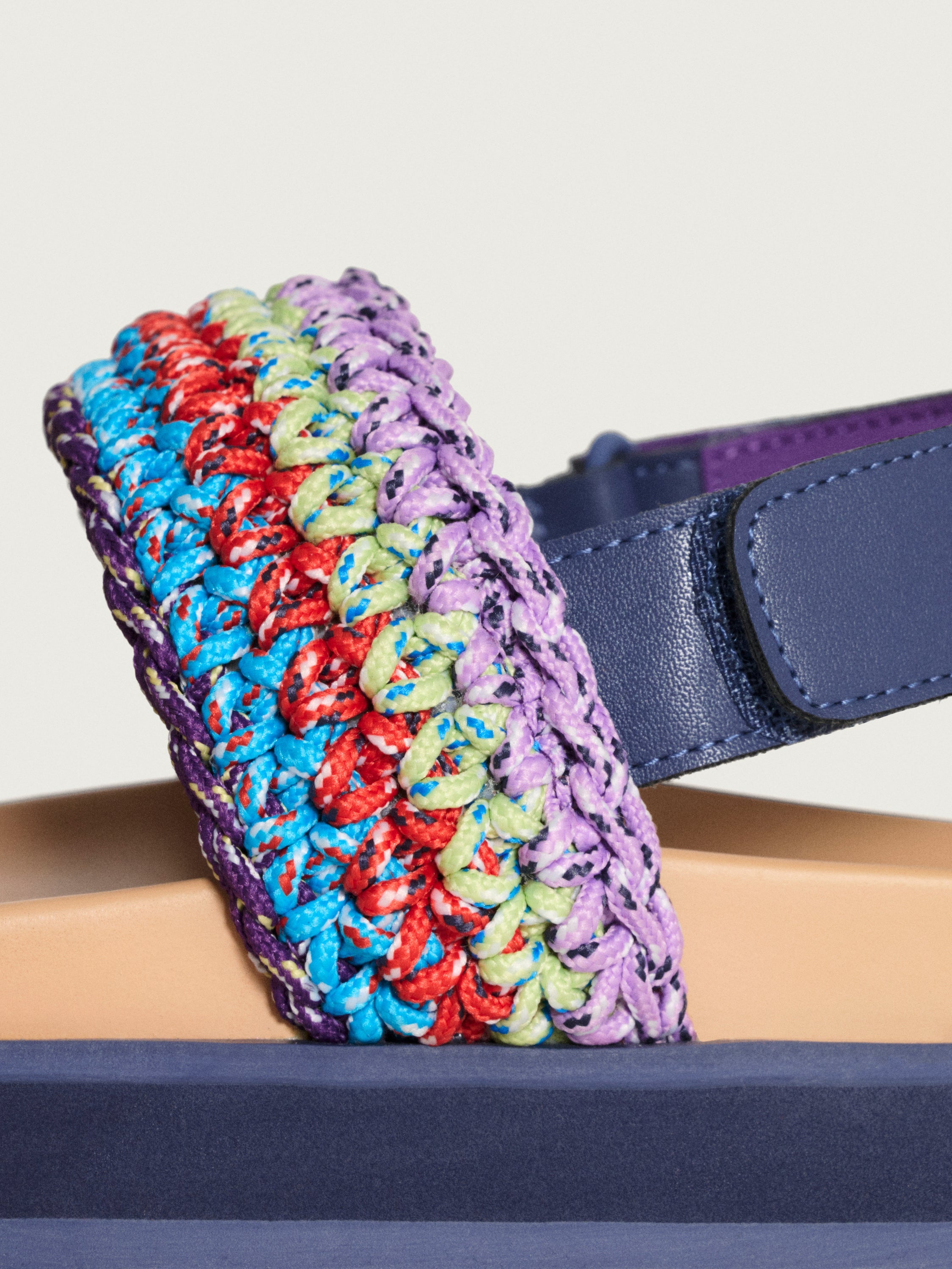 SANDALE GALDANA MULTICOLORE VERT