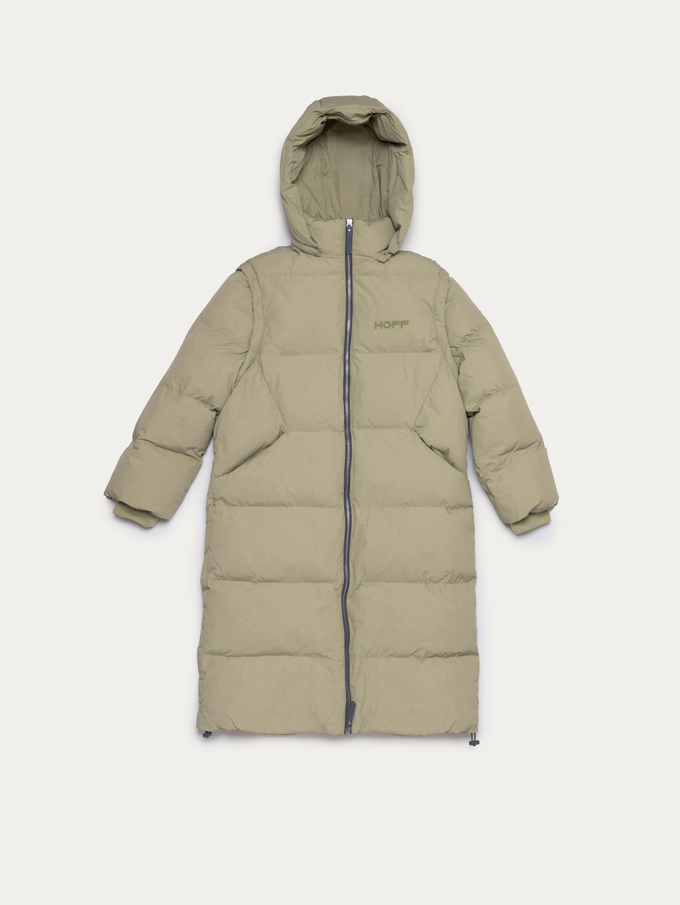 KHAKI TOMMY QUILTED COAT 