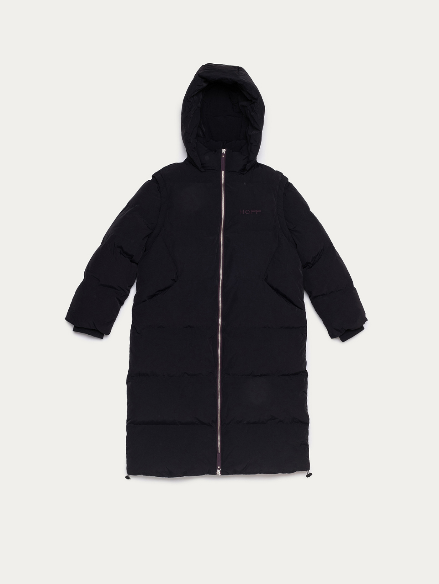 BLACK TOMMY QUILTED COAT 