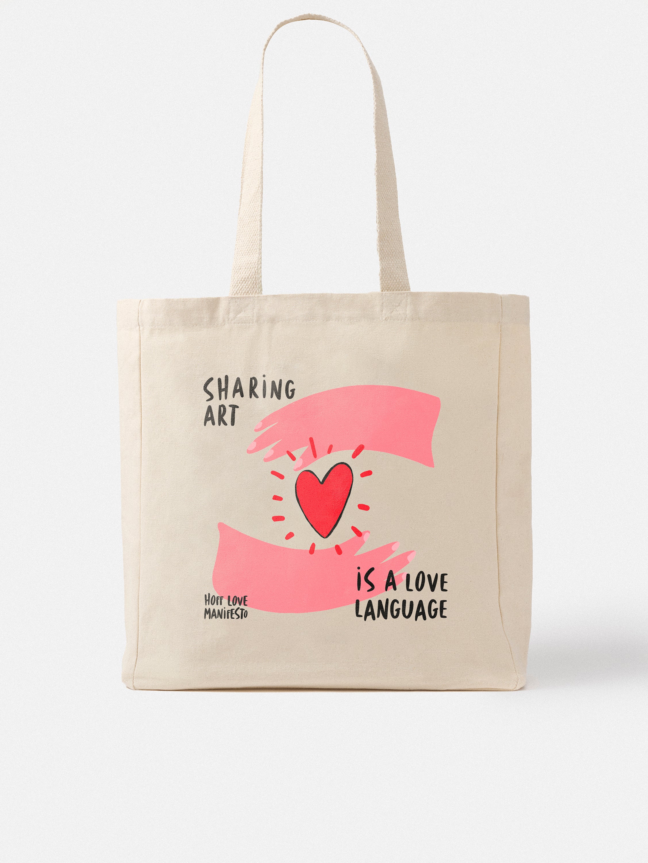TOTE SHARING ART IS A LOVE LANGUAGE (VALENTINSTAG-EDITION)