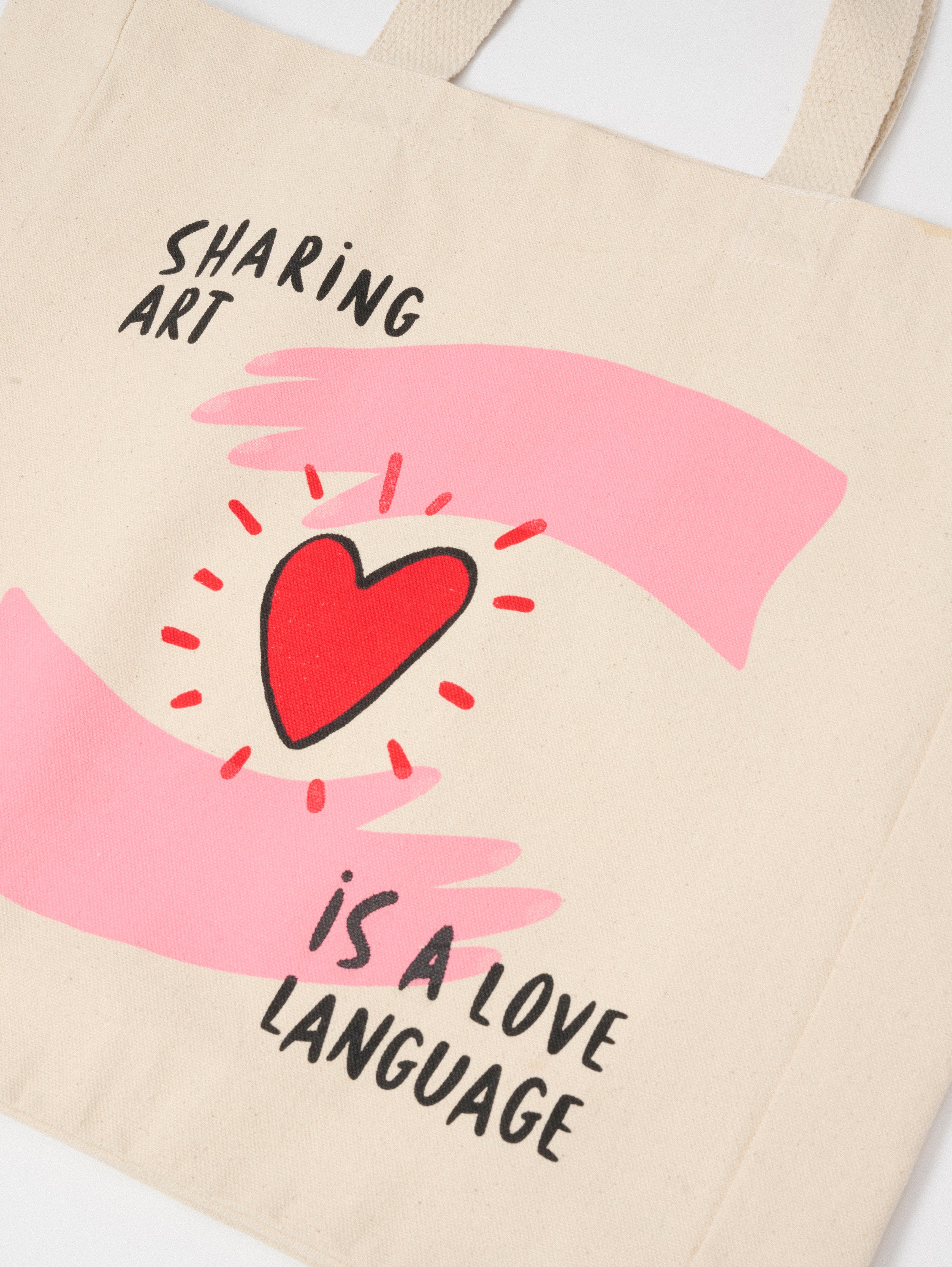 TOTE SHARING ART IS A LOVE LANGUAGE (VALENTINSTAG-EDITION)