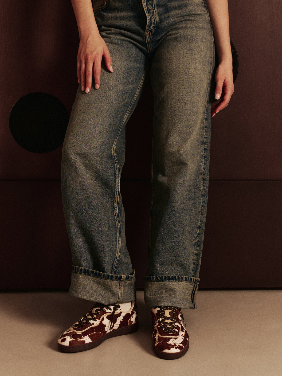 Park Cow Print Brown