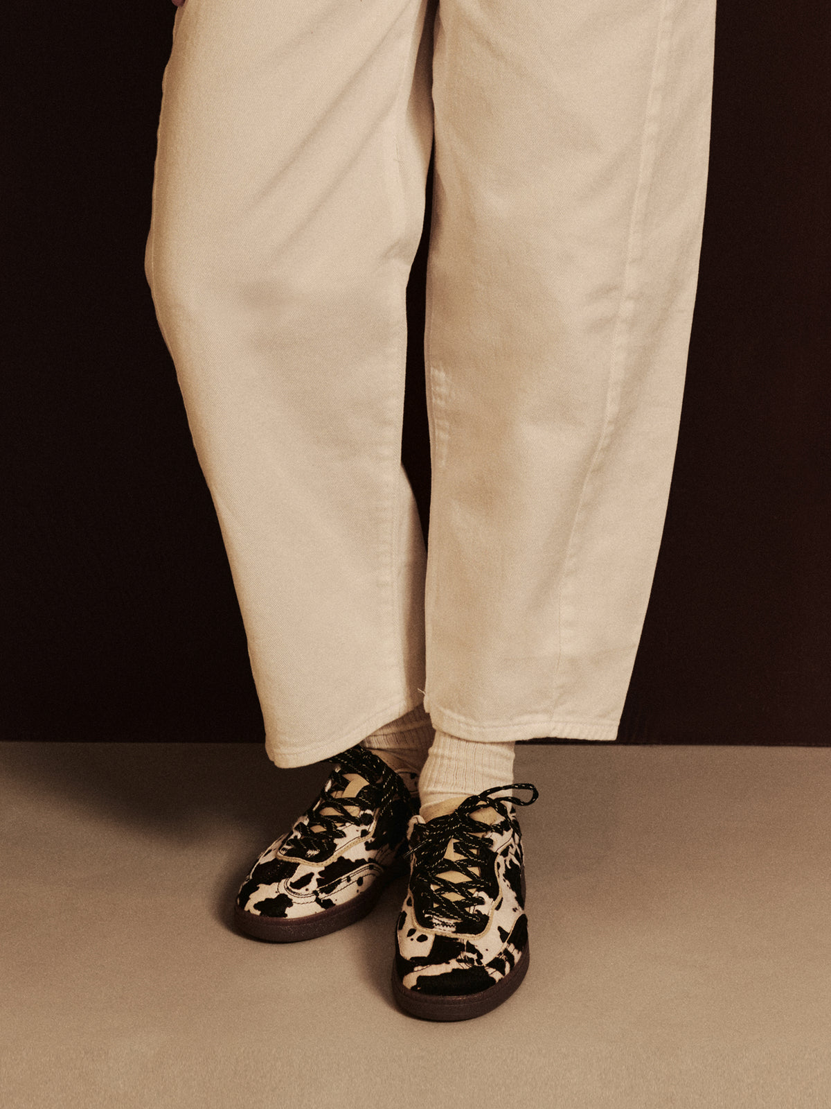 Park Cow Print Black