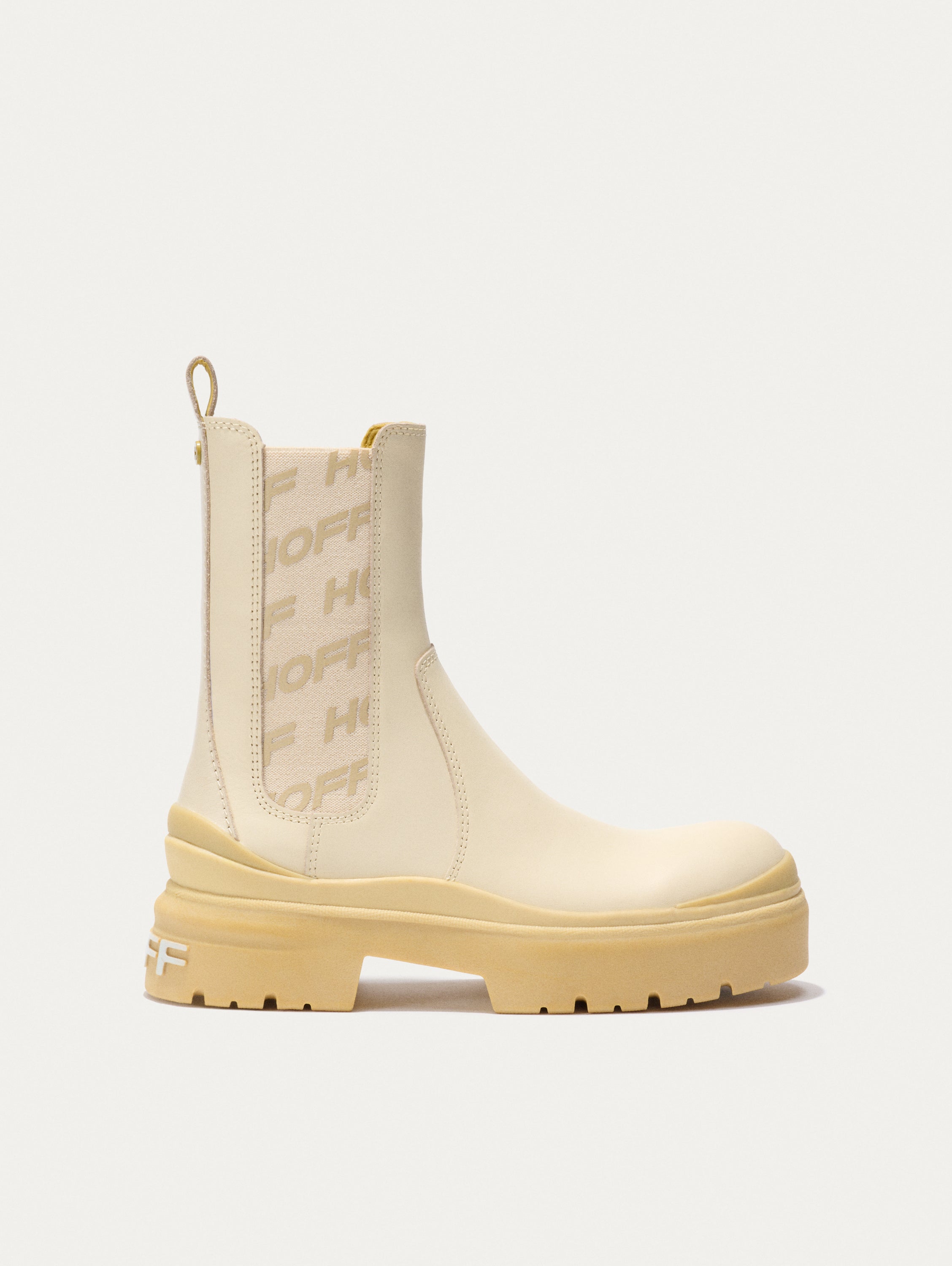 OFF WHITE CHELSEA STREET ANKLE BOOT