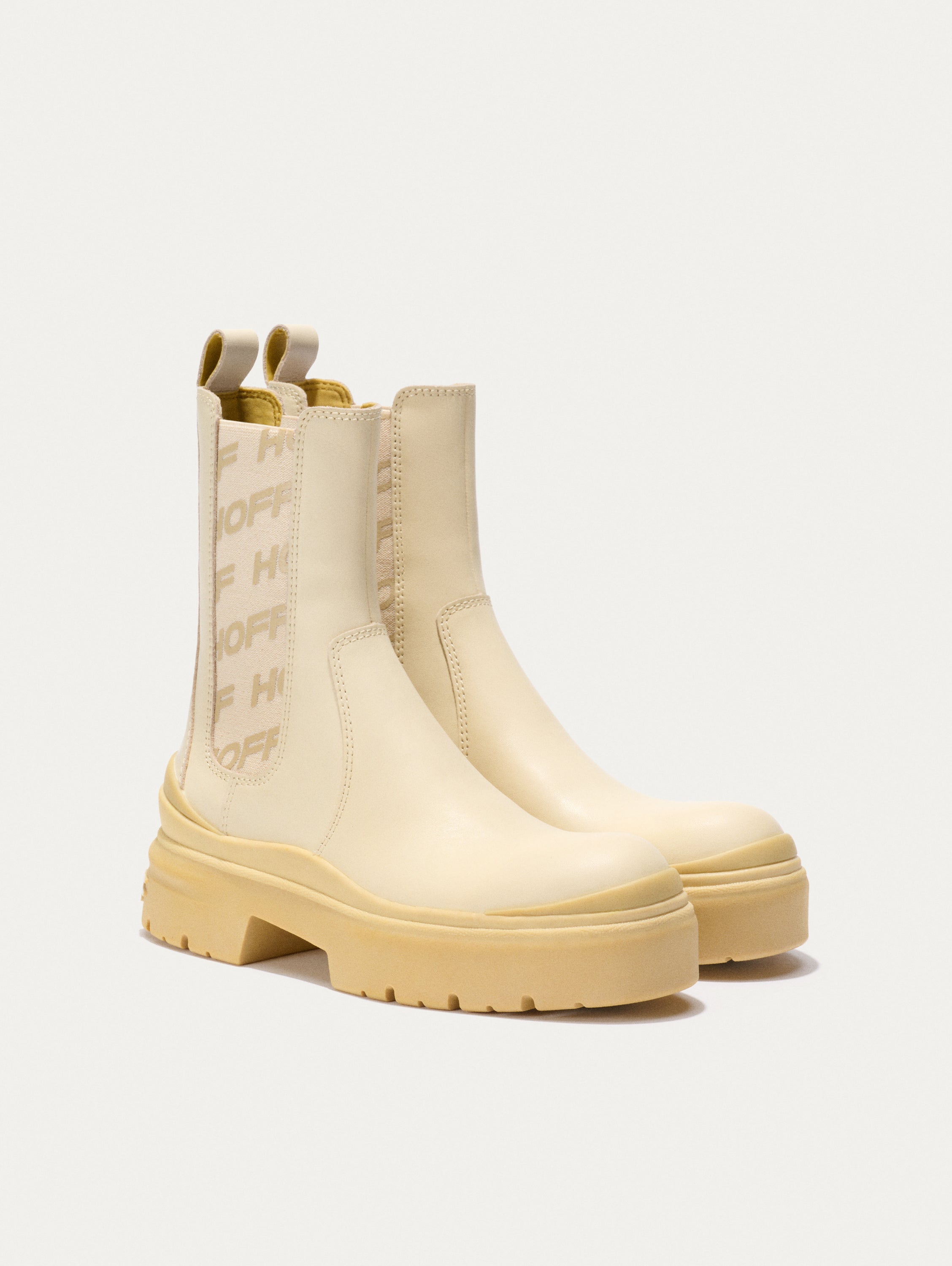 OFF WHITE CHELSEA STREET ANKLE BOOT 