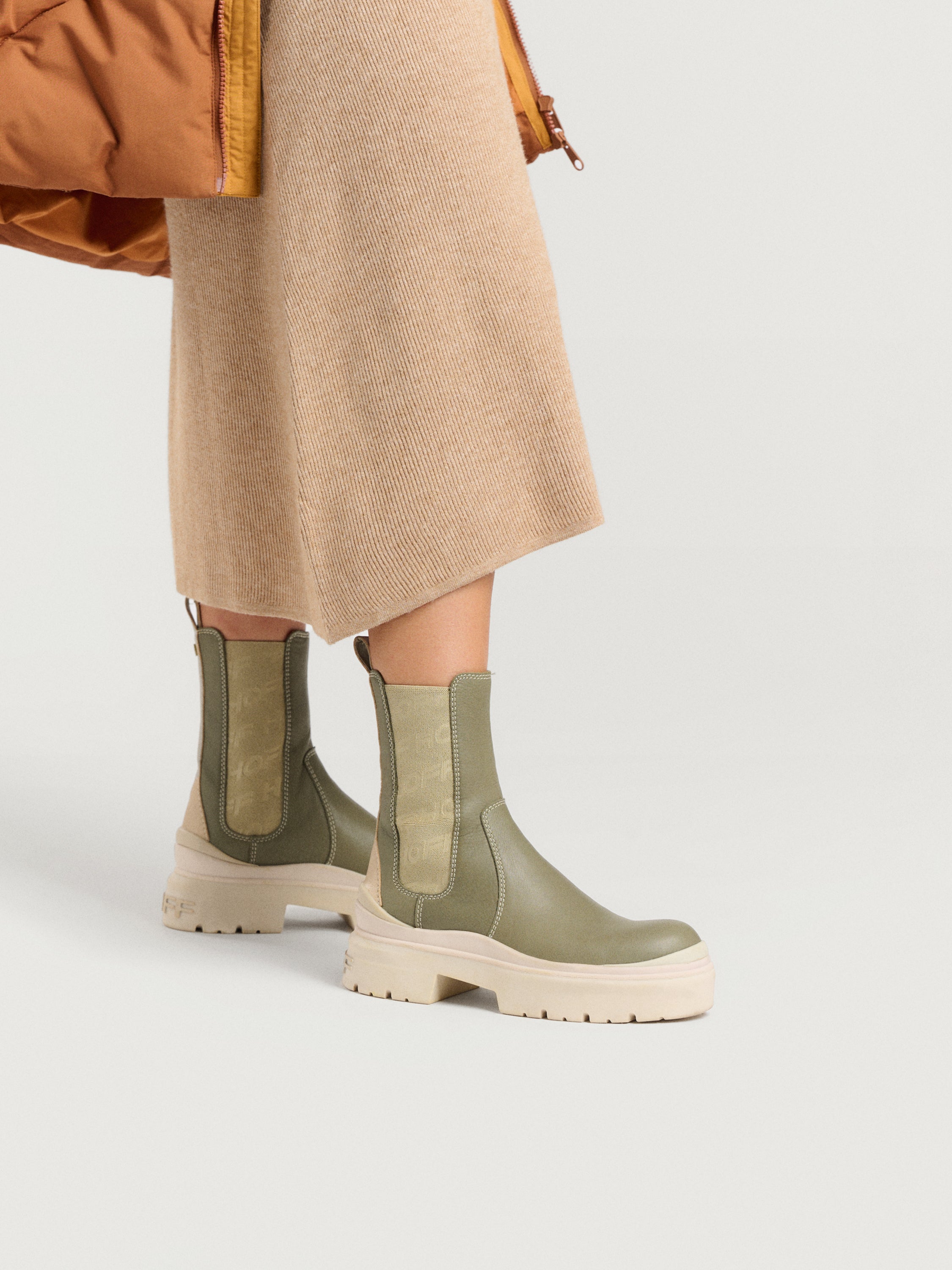 Khaki boots outlet new look